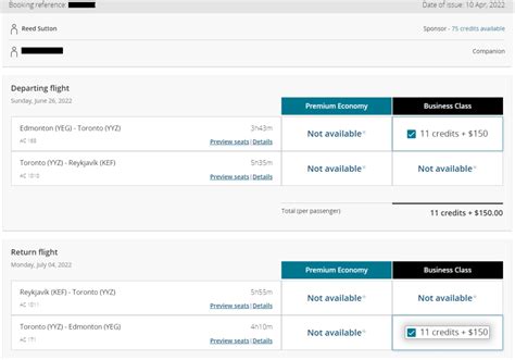Introduction to Air Canada eUpgrade Credits .